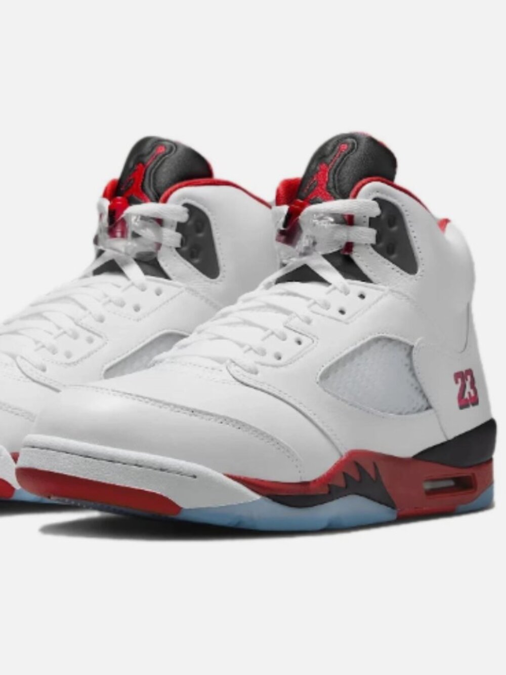 Jordan 5 Retro Fire Red Black Tongue (2025) Kids New